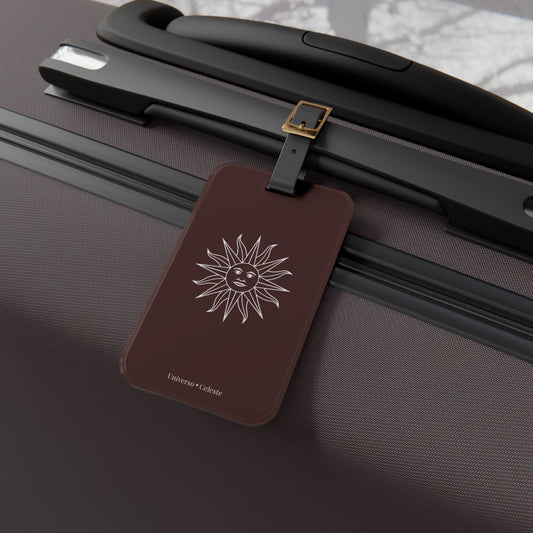 Universo Celeste Coffee Brown Luggage Tag