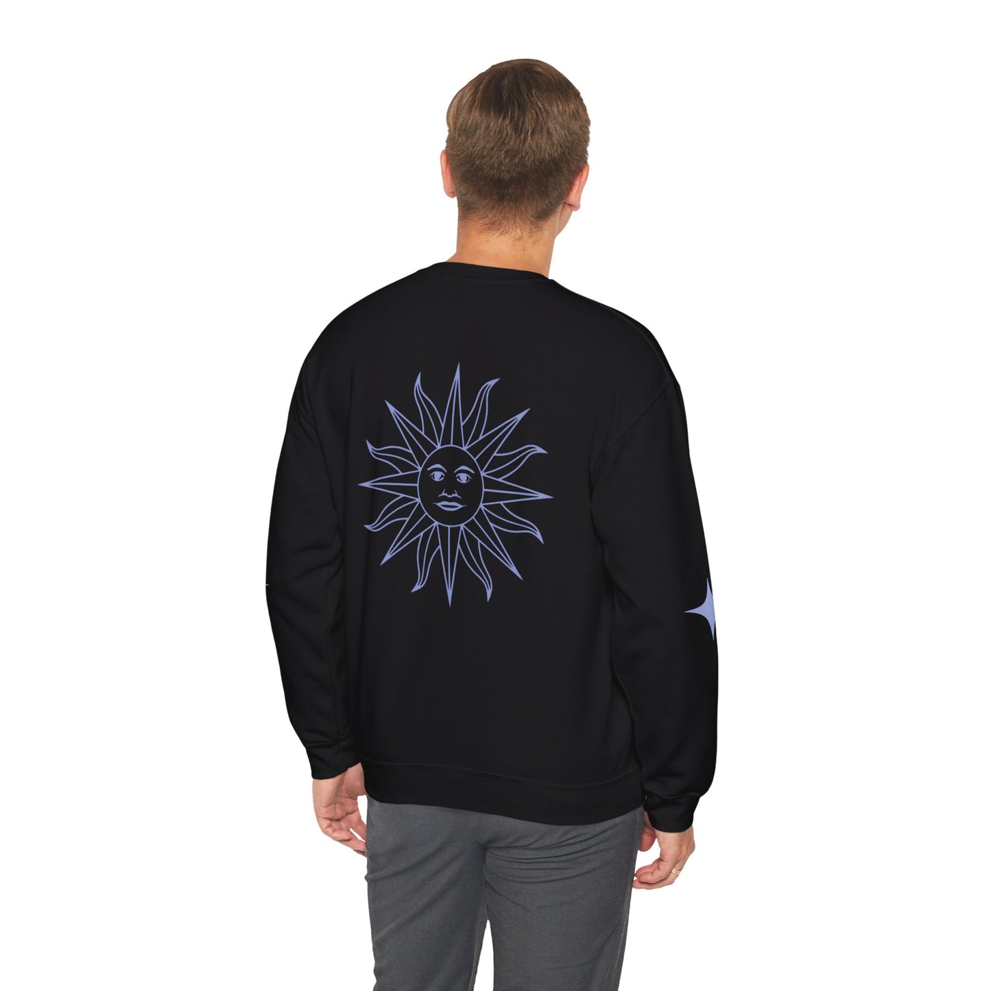 Essential Crewneck (Black/SkyBlue)